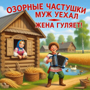 Озорные Частушки - Муж уехал, Жена гуляет!