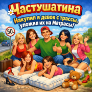 Частушатина - Накупил я девок с трассы, уложил их на матрасы!
