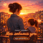 Пакет конфет - Моя любимая дочь